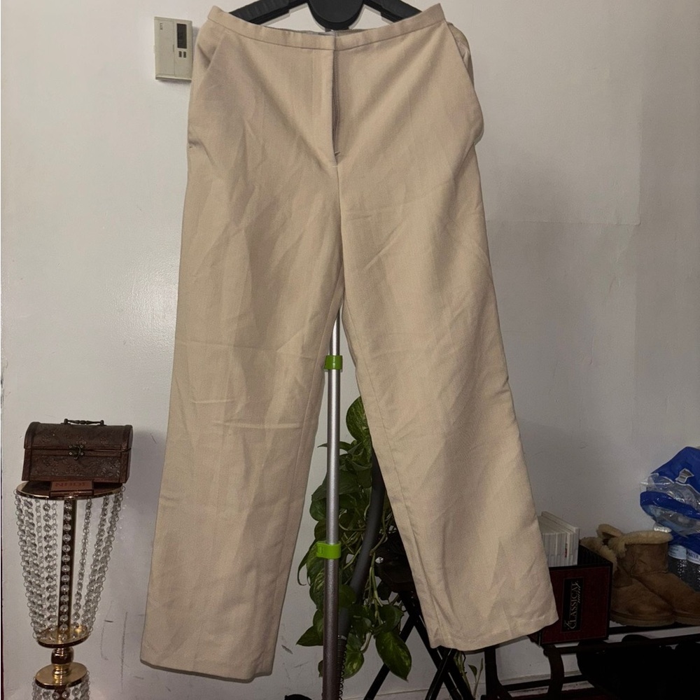 H&M Tan Straight Leg Pants